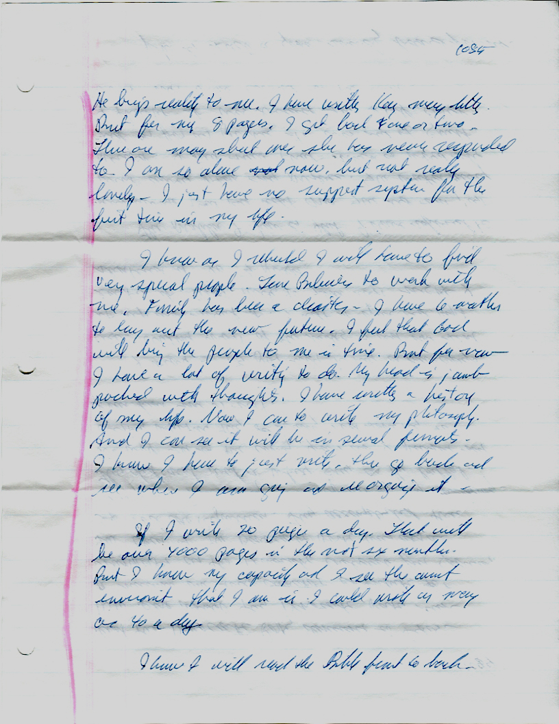 Dr John WorldPeace 2008 Prison Journal